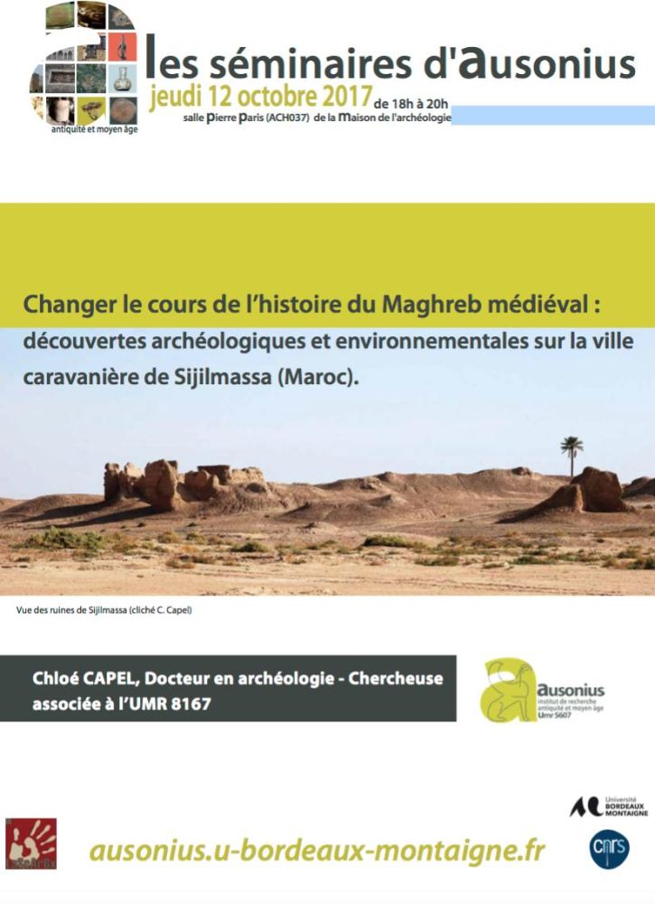 séminaire AUSONIUS du 12 octobre 2017 : Changer le cours de l’histoire du Maghreb médiéval...