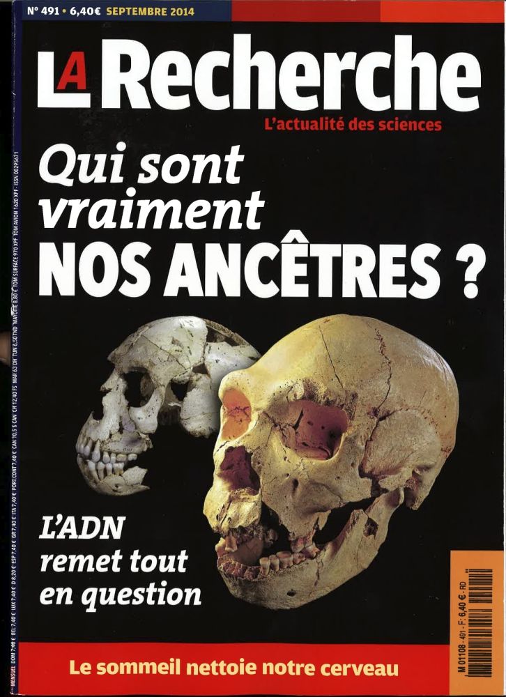 Numero spécial La Recherche  - Anthropologie