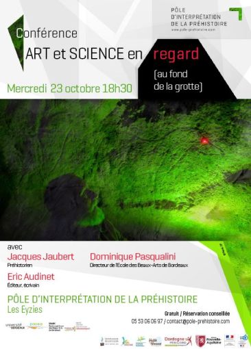 Rencontre Art et Science au Pôle d’interprétation de la Préhistoire avec Jacques Jaubert le 23 octobre 2019