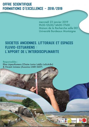 journée d'études "Sociétés anciennes, littoraux et espaces fluvio-estuariens", 23 janvier 2019