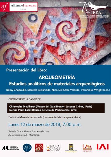 Parution de l’ouvrage «  Arqueometría – Estudios analiticos de materiales arqueológicos », février 2018
