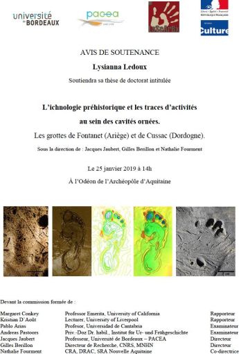 soutenance de thèse de Lysianna Ledoux, doctorante LabEx-PACEA, le 25 janvier 2019