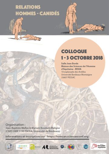 Colloque Relations Hommes/Canidés, 1-3 octobre 2018, Pessac