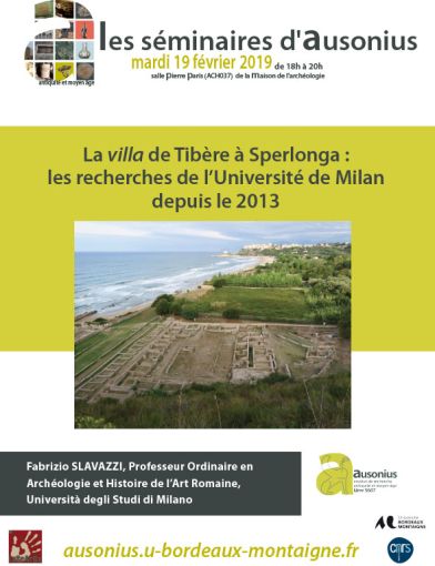 Séminaire AUSONIUS du 19 février 2019 : La Villa de Tibère à Sperlonga : les recherches de l’Université de Milan depuis 2013