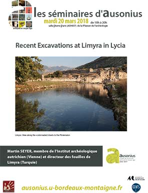 Séminaire AUSONIUS du 20 mars 2018 : recent excavations at Limyra in Lycia