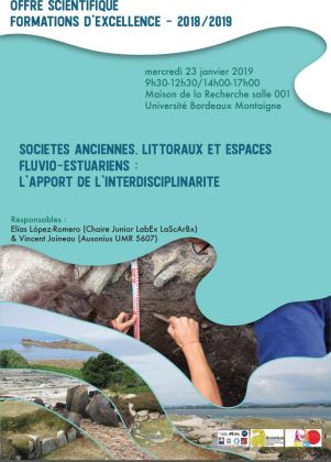 journée d'études "Sociétés anciennes, littoraux et espaces fluvio-estuariens", 23 janvier 2019