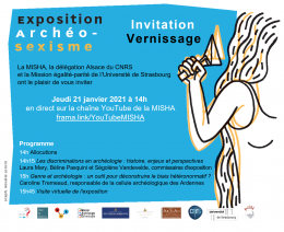 Présentation de l'exposition Archéo-sexisme, 21 janvier 2021