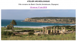 atelier archéologique sur le site de Baelo Claudia (Andalousie), du 18 mai au 1er juin 2019