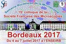 15e colloque de la Société Française des Microscopies, SFµ2017, Bordeaux, 4-7 juillet 2017